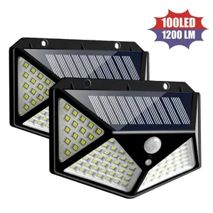4-Sided Solar-Powered LED Wall Light, Energy-Saving Waterproof Outdoor Home Security Lighting, Four-Sided