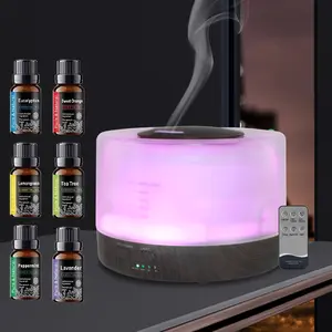 500ml Diffuser, 6 Soothing Oils, 7 Mood Lights , Auto-Off & Whisper-Quiet for Better Sleep & Stress Relief