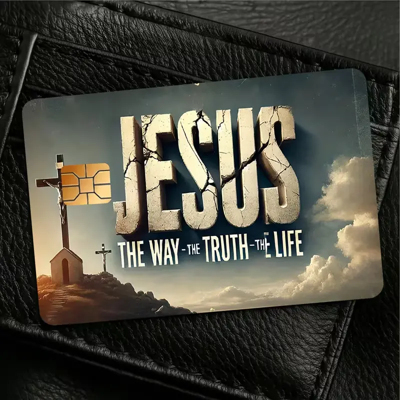 Jesus Credit Card Skin, Christian Debit Card Sticker, Waterproof Vinyl Card Cover, The Way The Truth The Life Wallet Wrap