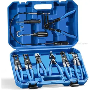 9PCS Hose Clamp Pliers, Automotive Multi-Handle Precision Tools for Clamping and Disconnecting, Suitable for Removing Clamps on Car Cooling Systems and HosesASageLiving27C28ChicLadyHub