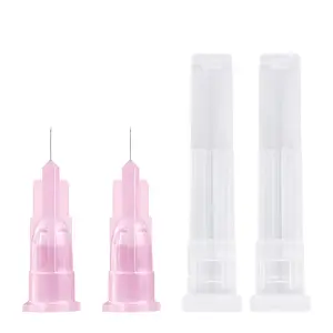10pcs 34 Ga 4mm/0.15inch Disposable Injection Needle with Cap Individually Sealed for Scientific and Industrial Dispensing Laboratory Tools