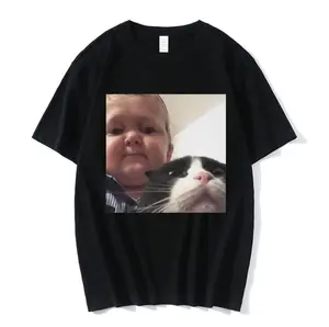 Hasbulla Magomedov Russia Blogger Fighting Meme Retro Simple Tshirt Summer Short-sleeved Cotton Unisex T-shirt Tees Womens Tops