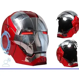 Iron Hero Helmet MK5 Mask- Red and silver Color, Premium Quality for Cosplay and Costume Party, Ideal for Men and Teens