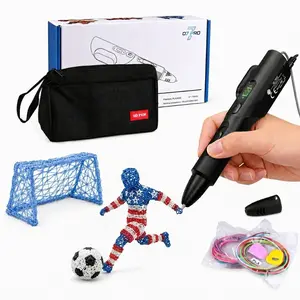 3D Pen Complete Kit, Durable 3D Printing Pen with LCD Screen, Preset Temperature for PLA & ABS 1.75mm Filament, Adjustable Speed 3D Printer Pen Set for DIY Art, Creative Projects & Gifts