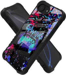 Compatible with  16e Case Anti Slip Shockproof Hard PC  Soft TPU Prevention Protective Case,  Design Fashion Print for Men Women - Gaming