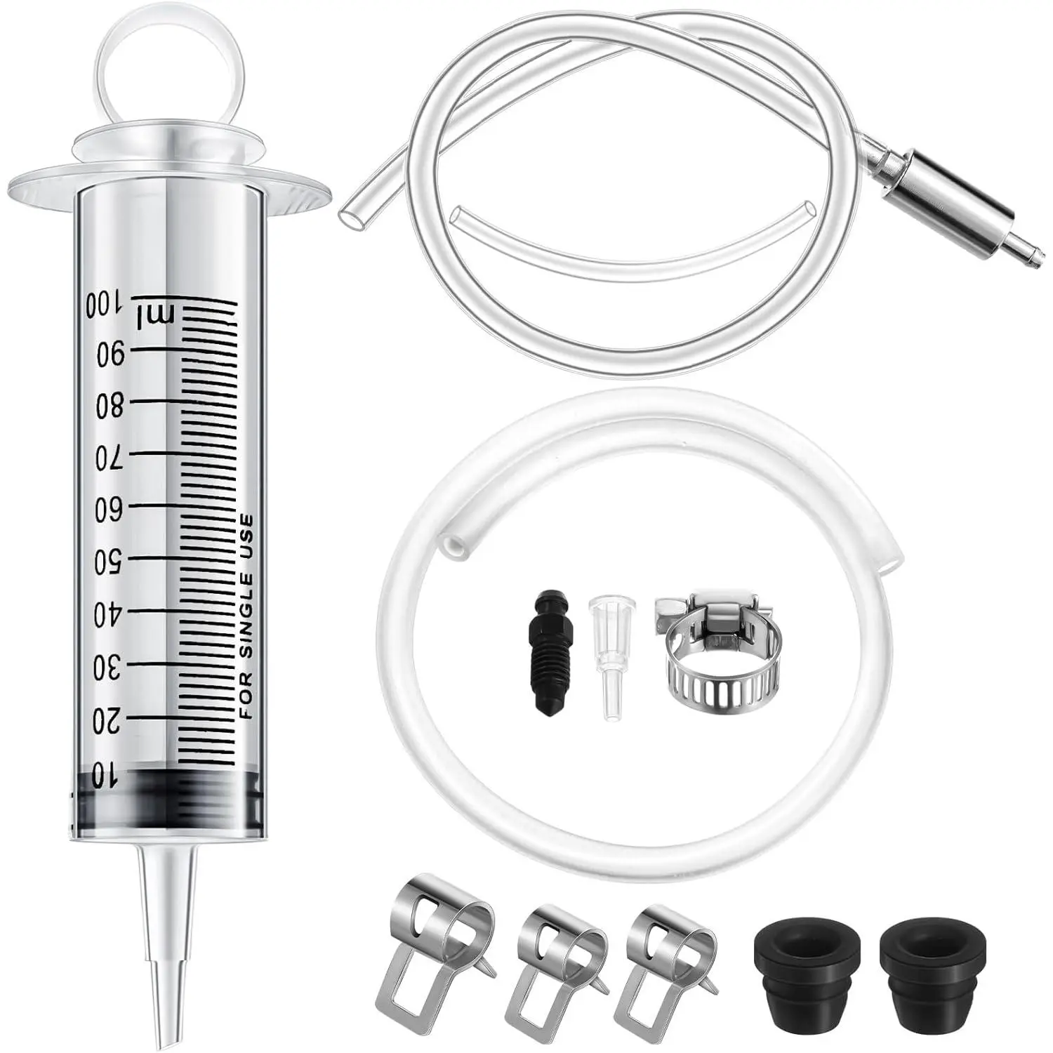 Bleed Kit Hydraulic Disc Clutches Bleeding Kit Includes 100ml  50cm Hose and  Way Check Valve Tube Bleeding Tool for    System Repair Maintenance