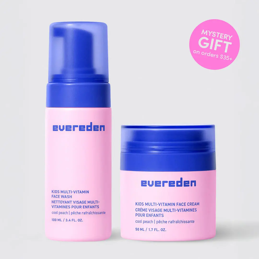 Evereden – Happy Face Duo | Kids Multi-Vitamin Face Wash & Face Cream | For Ages 6+ (2-Piece Set) Evereden – Happy Face Duo | Kids Multi-Vitamin Face Wash & Face Cream | For Ages 6+ (2-Piece Set)