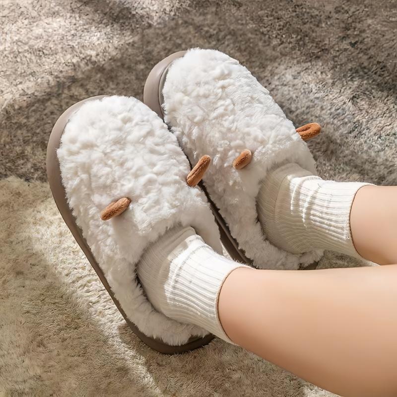 Cute Animal Ear Fuzzy Slippers - Super Warm Cozy House Slippers for Winter winter warm fleece Cute Animal Ear Fuzzy Slippers - Super Warm Cozy House Slippers for Winter winter warm fleece
