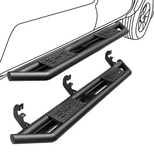 OEDRO 6" Running Boards Compatible with 2015-2026 Chevy Colorado/GMC Canyon Crew Cab, Textured Black Side Step Nerf Bars