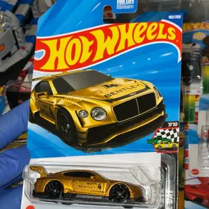 Hot Wheels Bentley Continental GT3 Race Day Gold Black 2018 1:64 Diecast Car