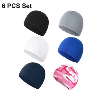 6 Packs Cooling Skull Cap with Sweat-Wicking & Anti-Odor Technology Quick-Dry Multifunction Helmet Liner for Men Women Cycling Motorcycle Running Cycling  Climbing Fishing Swimming
