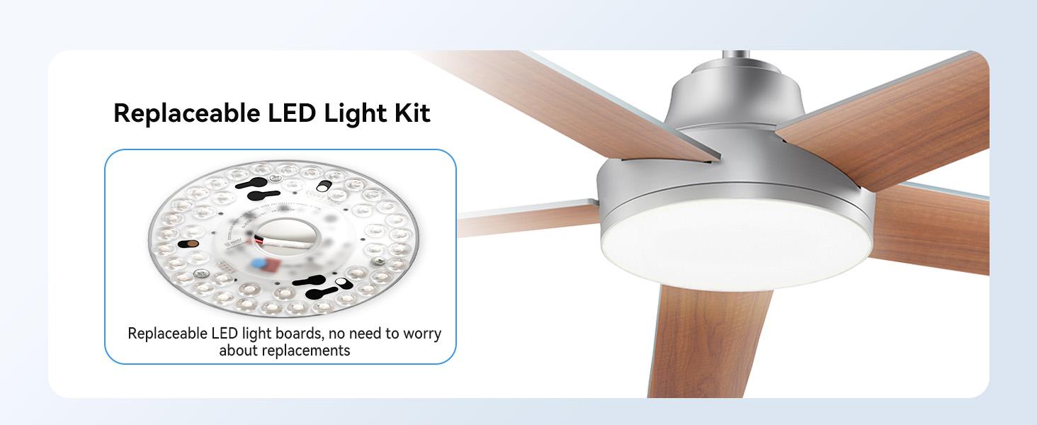 ADEWALK Ceiling Fans with Lights and Remote, Low Profile Ceiling Fan with Light, APP, 6 Speed, Dimmable, DC Motor, Quiet, Timer, Flush Mount Modern Ceiling Fan for Bedroom Living Room