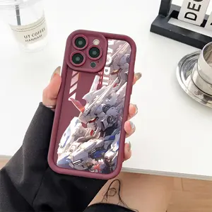 Animated Mecha Warrior Phone Case for iPhone 17/16/15/14/13/12/11 Xs Pro Max Plus AIR,Robot style Pattern Cases for Samsung S26/S25/S23/S24/S22/S21/NOTE20/A54/A53/A52/A36/A35/A34/A33/A17/PLUS/ULTRA/FE Soft Shockproof Protective Shell GUNDAM fan gift