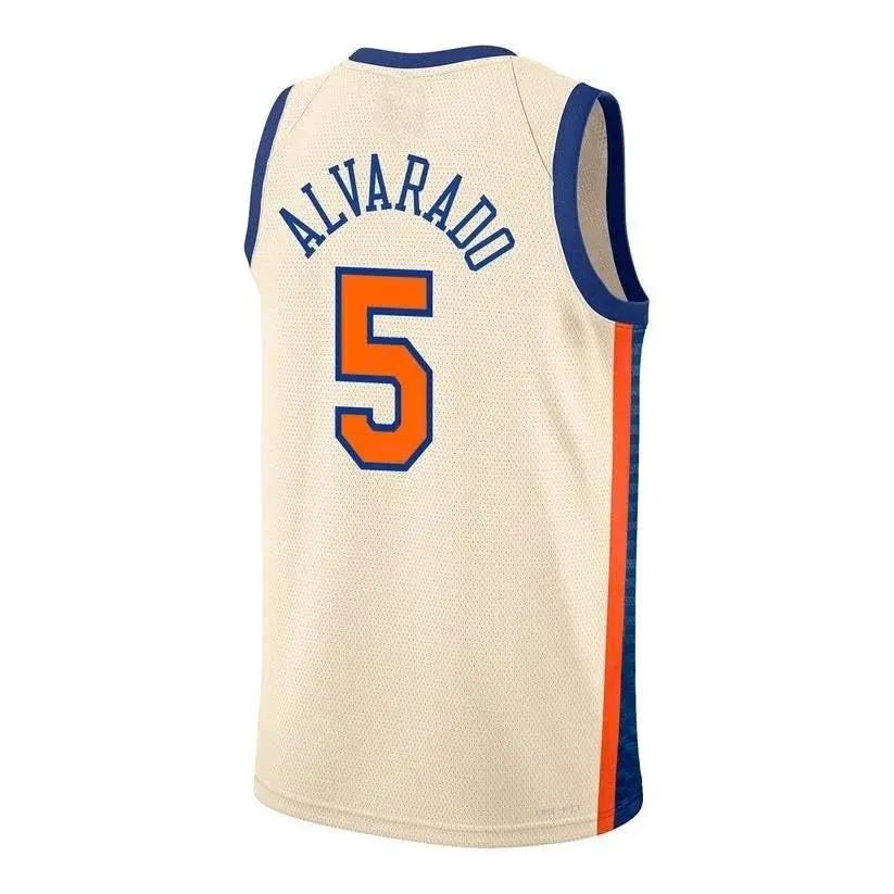 jose alvarado #5 swingman basketball jersey full logo