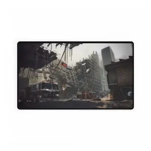 Call of Duty Themed Gaming desk mat map-"AFTERMATH"- Unique Office Decor for Creative Spaces