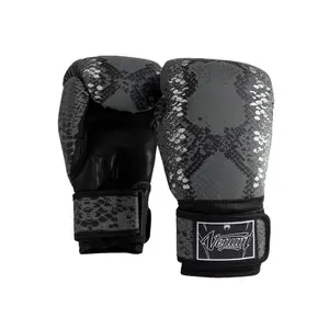 Venum Amazonia Boxing Gloves - Dark Grey Triple-Density Foam, Adjustable Wrist Strap, Ergonomic Design, Suitable for Boxing, Kickboxing & Muay Thai
