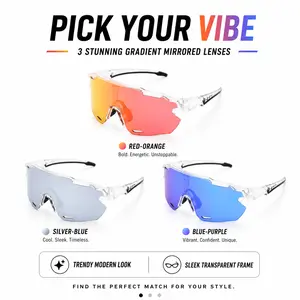 UV400 Sports Sunglasses for Cycling & Running – Anti-Glare HD Lenses, Lightweight TR90 Frame”