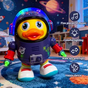 Electric Dancing Duck Toy with Music & Lights - Interactive Waddling Fun Gift for Kids