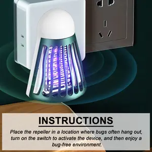 Jaysuing Electric Badminton Mosquito Trapping Light - Home Use Pest Control Device with Switch for Lawn Mice, Ants, Cockroaches Repellent