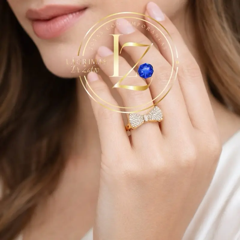 COD1008 Elegant Bow Ring Design Gold Toned Bow Shaped Accessory Handmade Jewelry Sophisticated Look Subtle Stylish