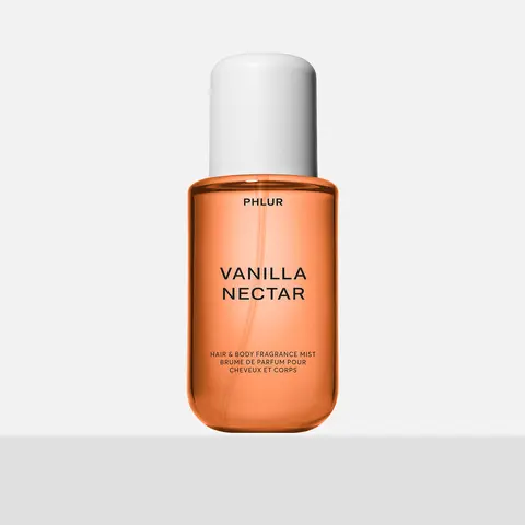 PHLUR Vanilla Nectar Body Mist - Full Size Hair & Body Fragrance Mist with Papaya Nectar, Jasmine Dew, Honeyed Amber & Whipped Vanilla (8 fl oz)