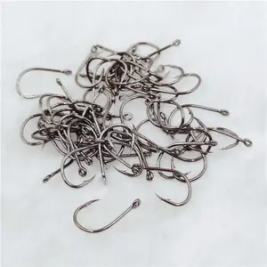 120pcs 3-12#size Circle Eyed Carp Barbed Fishing Hook Ring Eye Carbon Steel Fishhooks Jig Fish Single Hook Worm Tackle