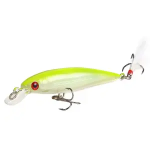 Hard bait 3D simulated fish eye nickel-plated copper head feather triple hook high sensitivity Crankbait lure anti-entanglement rotating swimming bait