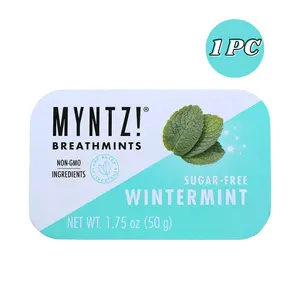 MYNTZ! Wintermint Blast Breath Mints - Dentist Recommended Sugar-Free Mints, Fresh Breath, Pocket Tin - 1 Pack (1.75 oz)