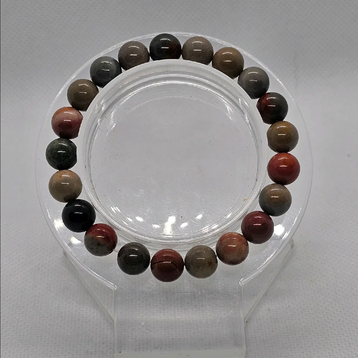 landscape polychrome jasper bracelet Female