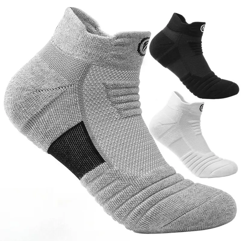Basketball socks men's thickened towel bottom terry socks elite socks medium long tube high top running outdoor socks sports socks