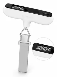 Ultrean Luggage Scale,Portable Digital Hanging Baggage Scale for Travel,Suitcase Weight Scale with Anti-Slip Grip,110 Pounds,,Battery Included