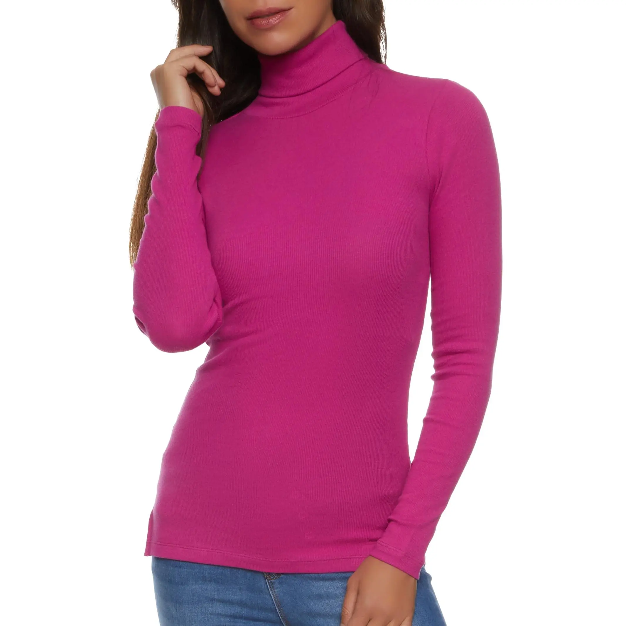 Basic Turtleneck Long Sleeve Top