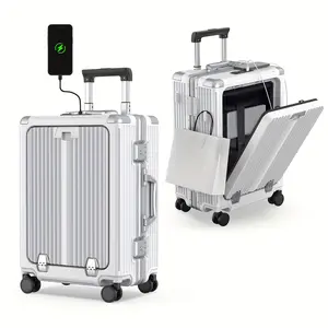 Hot selling styles Minimalist Solid Color Hardside Suitcase, Casual Business, Thickened Carry-On With Wheels Luggage Case