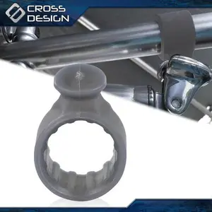 CROSSDESIGN Bimini Top Round Pole Plastic Rod Holder Tracker 1-1/16" Tahoe Boat Hardware