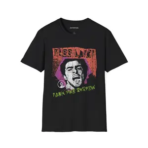 Free Luigi Mangione Punk Rock Graphic T-Shirt