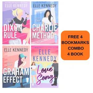 Campus Diaries Series by Elle Kennedy 4 Book Collection Set, The Dixon Rule The Charlie Method The Graham Effect Love Song, Contemporary Romance Paperback Books with 4 Free Bookmarks