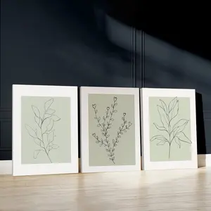 3pcs Minimalist Design Wall Art, Natural Beauty Poster, Simple Lines Art Prints, Graphic prints, Clean Style Home Decor, Modern Wall Paintings, Canvas Posters Wall Arts, Decor for Living Room, Bedroom, Housewarming Gift, With Frame