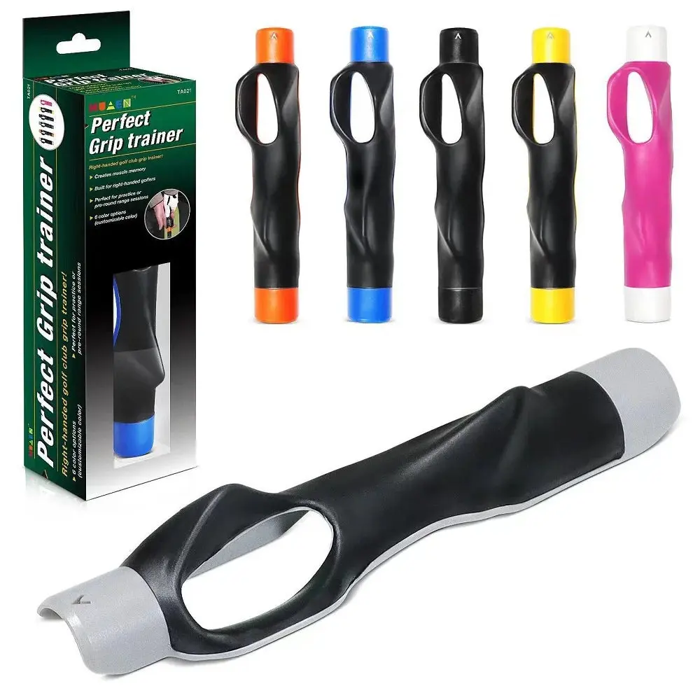 Golf Grip Training Aid, Durable Ergonomic Corrector for Practice, Ambidextrous Snap-On Golf Gadget for Hand Position & Control, Golf Gadgets
