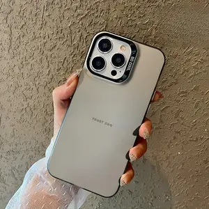 Trust In God Christian Pattern Case for iPhone 17 16 Pro Max 15 Plus 14 13 12 11 Air XR XS Plus Shockproof Drop Protection Durable PC Smartphone Cover with Non-Slip Design and Full Body Protection - Silicone