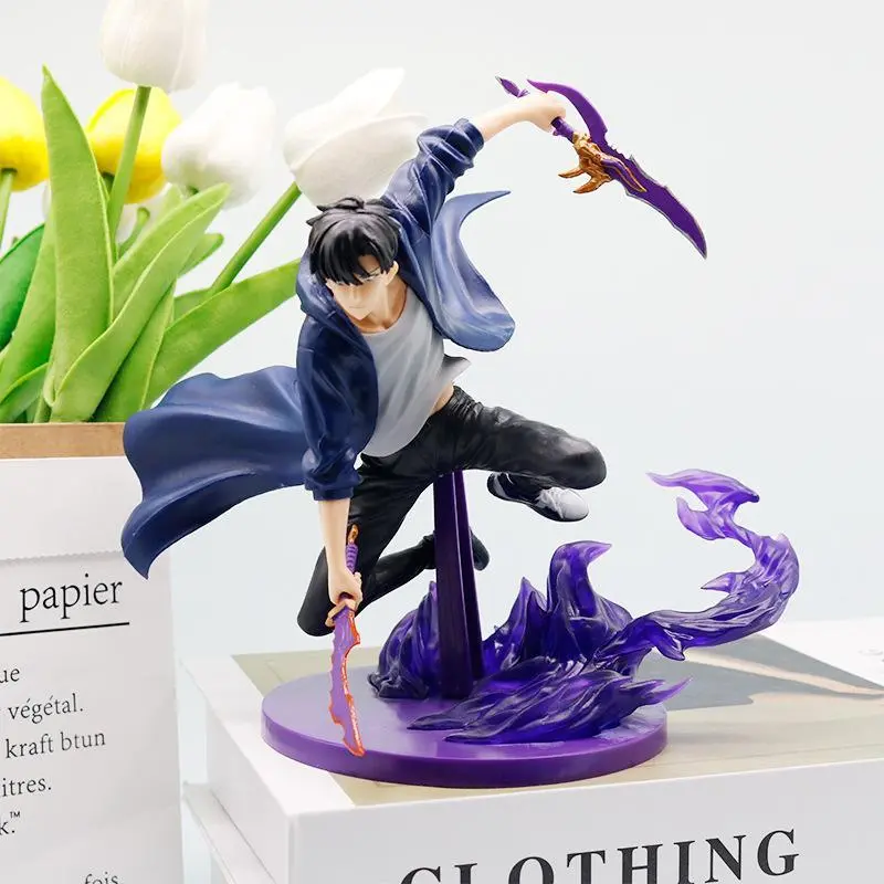 Solo Leveling Sung Jinwoo Shadow Monarch Battle Version Figure | Ant King Beru Collectible Model | Anime Desk Decor Gift