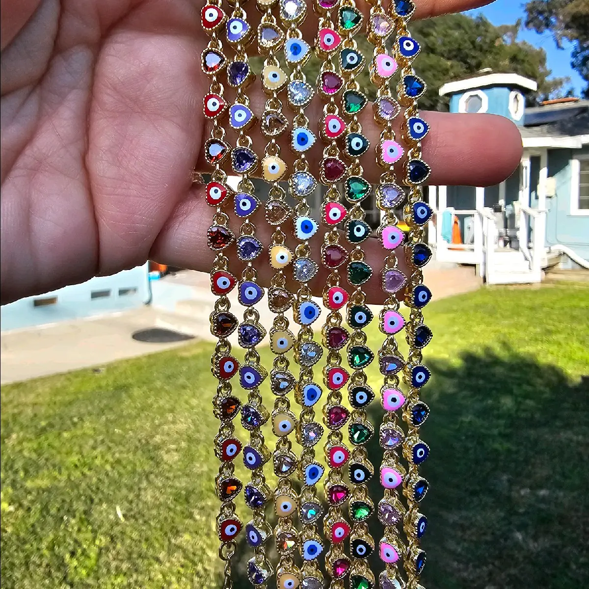 Heart eye bracelet
