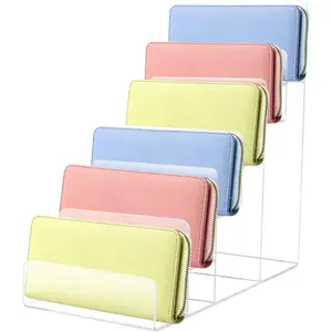 Clear Wallet Display Stand Handbag Organizer Sunglasses Shelf Plastic Perfume Rack Acrylic Shelf  For Cosmetic Jewelry Purse Props