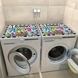Washing Machine And Dryer Top Cover, Kitchen Utensil Drying Mat, Anti Slip Dryer Top Protection Mat, Dust-Proof Washing Machine Cover, Washing Room Kitchen Washing Machine Dryer Top Cover, Gift for Family, Gift for Friends, Holiday Giftgifts for Famil