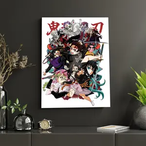 Demon Slayer Anime Poster, Kimetsu no Yaiba Wall Art Print, Tanjiro Kamado Manga Decor, Anime Room Poster, Otaku Gift for Anime Fans