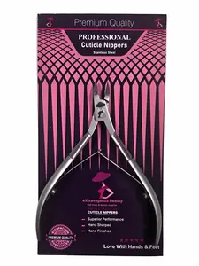 Extravaganza Nails Smart Cuticle Nippers - 10.0 cm Length, 8.00 mm Precision Blade, Durable Manicure Tool, Nail Tech Supplies, Effective & Controlled Trimming for Clean & Neat Results