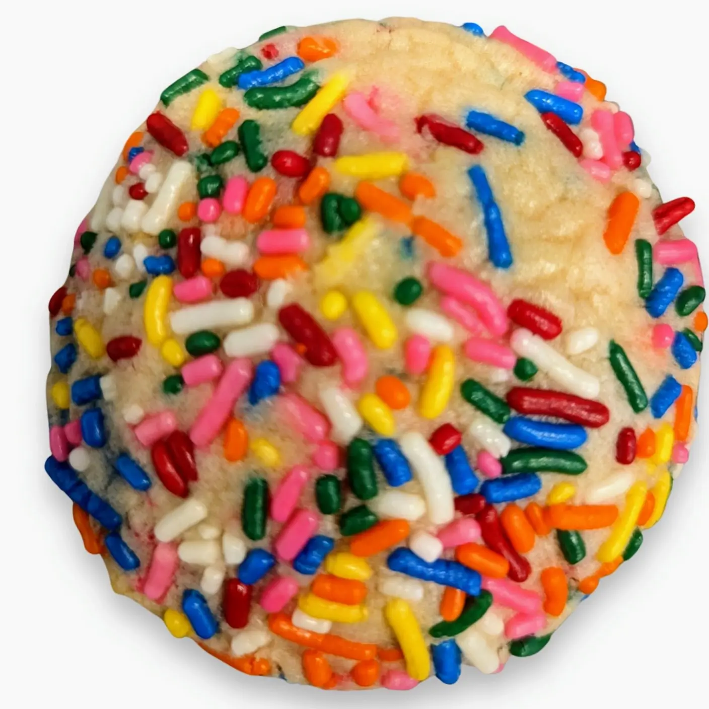 Sprinkle Sugar Cookies Dozen 12 Soft Baked Delightful Treats with Colorful Sprinkles Contains Nut Products