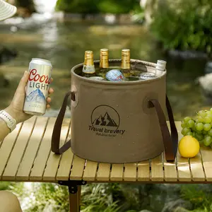 Multifunctional Collapsible Water Basin, Folding Tub, Portable Bin, Lightweight Foldable Bucket with Handles for Camping, Dish Washing, Laundry, Fishing, Hiking
