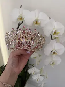 Pink Gold Crown & Tiara