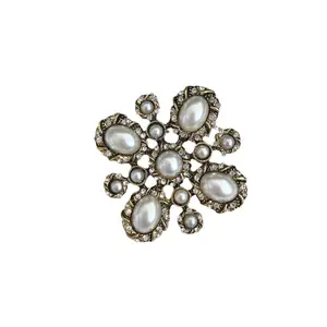 Vintage Style Pearl Brooch