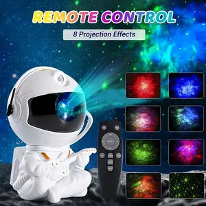 Astronaut Starlight Projector Night Light, LED Nebula Galaxy Effect, Atmosphere Lighting, Adjustable Lighting, Modern Fantasy Desk Lamp, USB Powered, Perfect Gift